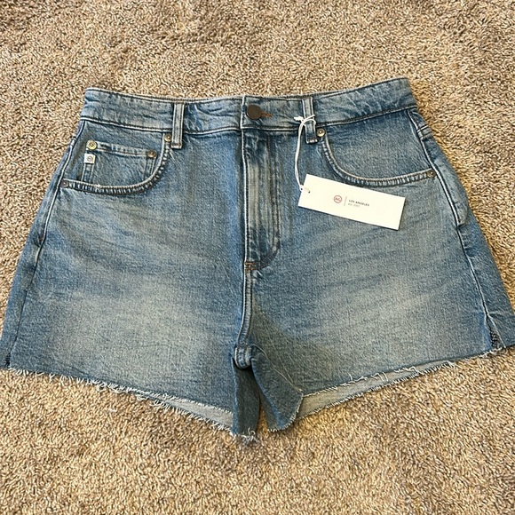 Ag Adriano Goldschmied Pants - Adriano Goldschmied (AG) Alexxis High Rise Vintage Fit Denim Shorts Size 29
